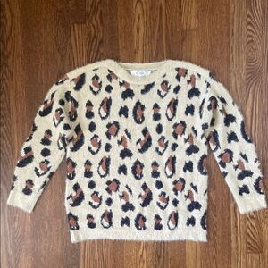 Cozy Leopard Print Sweater